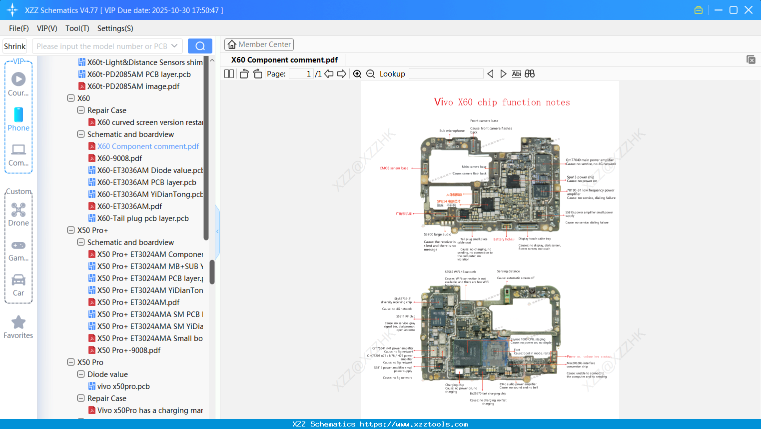 VIVO X60 Component Comment